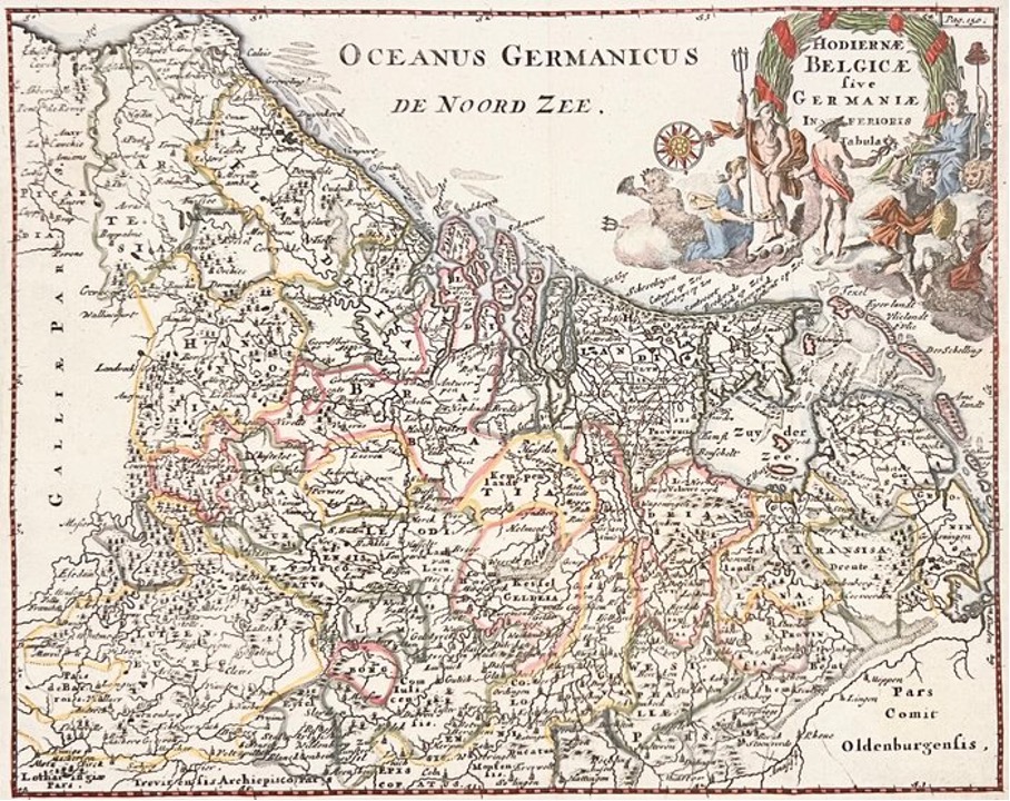 Nederland – De Zeventien Provinciën, Hodiernae Belgicae sive Germaniae Inferioris Tabula