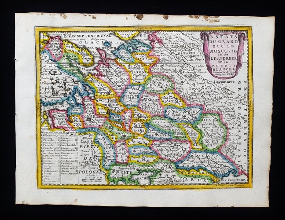 Europa – Grootvorstendom Moskovië, Etats du Grand Duc de Moscovie
