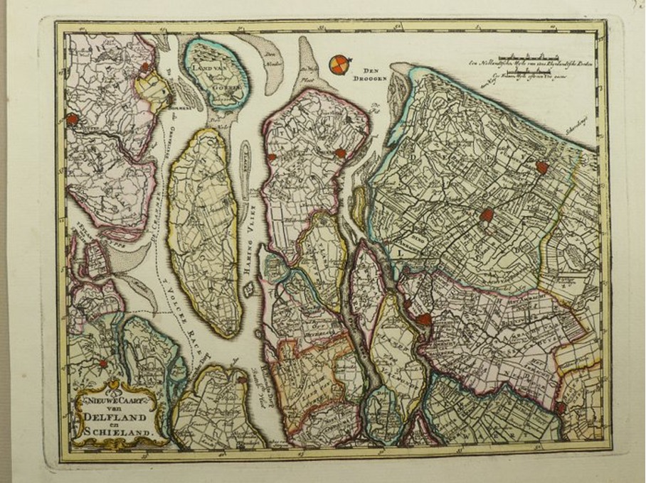 Nederland β Zuid-Holland, Delfland en Schieland, Nieuwe Caart van Delfland en Schieland